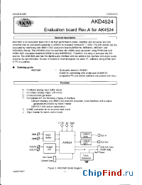 Datasheet AKD4524 manufacturer AKM